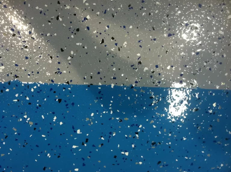 Epoxy Floors with Color Chips in Shelby, MI - Epoxy Professionals